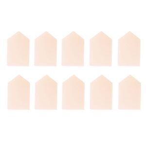 House Shape Face Makeup Sponge Nude 10 Pcs